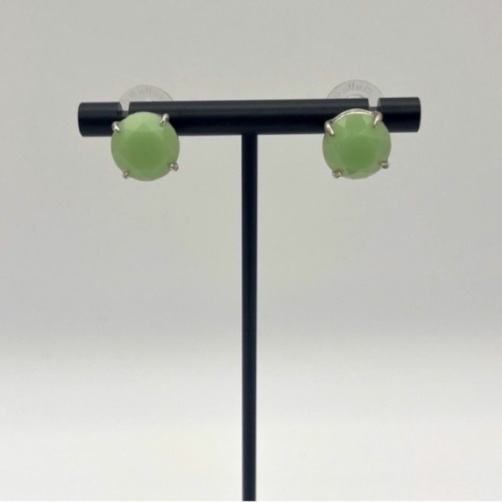 Stella & Dot Lime Green Stud Earrings
